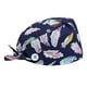 thumbnail image 2 of 1 paquete de gorros ajustables con botones, gorro de trabajo, banda para el sudor, gorros con lazo en la espalda Yuyangstore Sombreros Bouffant, 2 of 8