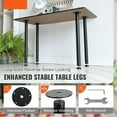 thumbnail image 2 of KFFKFF 30" Adjustable Desk Legs, Strengthened Steel Legs for Office Tables, DIY Set of 4, Supports up to 1200 lbs, Easy-to-Install with Adjustable Feet, Black, 2 of 9