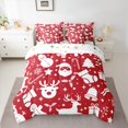 thumbnail image 2 of Castle Fairy Cartoon Santa Claus Deer Twin Bedding Sets 7-Piece for Kids Child,Xmas Festival Bedding Comforter Set Microfiber,Merry Christmas Breathable Sheet Sets,Super Cozy Room Decor,Reversible, 2 of 8