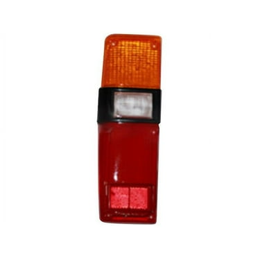 Left Driver Side Tail Light Lens - Black Trim - Compatible with 1979 - 1983 Toyota Pickup 1980 1981 1982