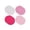 Pink, variant on Dvumao 8-Pack Woven Cotton Coasters, 4.3 Inch Round Heat Resistant Pads for Mugs and Small Plates