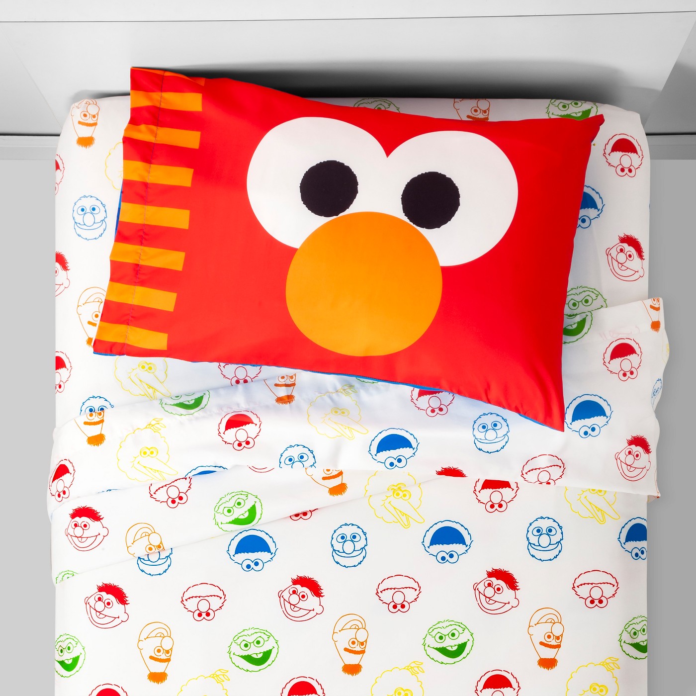 Sesame Street 3 Piece Elmo Twin Sheet Set