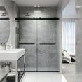 thumbnail image 4 of Vigo VG6023STCL6076 Houston 76" High X 60" Wide Sliding Frameless Shower Door - Stainless, 4 of 7