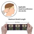 thumbnail image 7 of Wukai Boho Owl Sports sweatband,Men & Women Sweatband Headband for Running, Cross Training, Racquetball, Working Out, 7 of 7