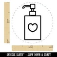 thumbnail image 2 of Soap Sanitizer Dispenser with Heart Self-Inking Rubber Stamp Ink Stamper - Black Ink - Mini 1/2 Inch, 2 of 7