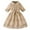Khaki, variant on Girls' Dresses Fashion Crewneck Lace Princess Dresses Cute Half Sleeve Party Dress Kids Clothes Girls Size 2-8