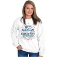 thumbnail image 5 of Country Singing Girly Americana Women Crewneck Sweatshirt Brisco Brands S, 5 of 6