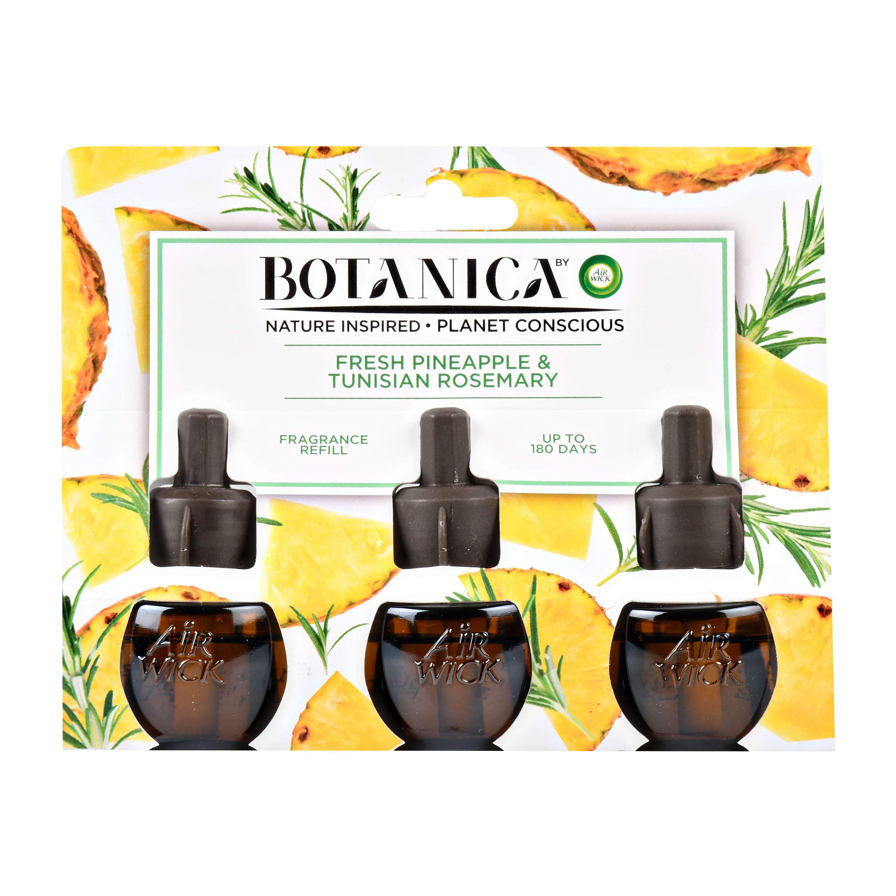 Botanica by Air Wick Plug in Refill, 3ct, Fresh Pineapple and Tunisian