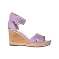 thumbnail image 4 of Womens Franco Sarto Quintara Ankle Strap Wedge Sandals, Lavender, 8.5 US / 38.5 EU, 4 of 5