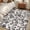 Black, variant on 2x3 Door Mat Rug, Farmhouse Khaki Non-Skid Rubber Backing Large Rectangle Rugs - Living Room Bedroom Home Office, Vintage Flower Leaf Botanical Plant Indoor Floor Mat Carpets Washable Rug