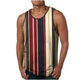 thumbnail image 2 of VBTAPA Mens Graphic Tank Top Sleeveless Crew Neck Tees Stylish Casual Summer Tops Black L, 2 of 5