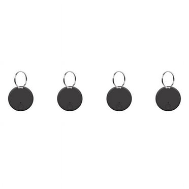 4X Mini GPS Tracker Wireless Bluetooth 5.0 Anti-Lost Device Smart Locator Pet Key Wallet Tracker with Key Ring Black