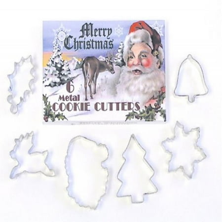 Christmas Gift Ideas For Bakers R & M International Vintage Inspired Classic Christmas 6 Piece Cookie Cutter Set in Decorative Gift Box Bakers Favorites ()