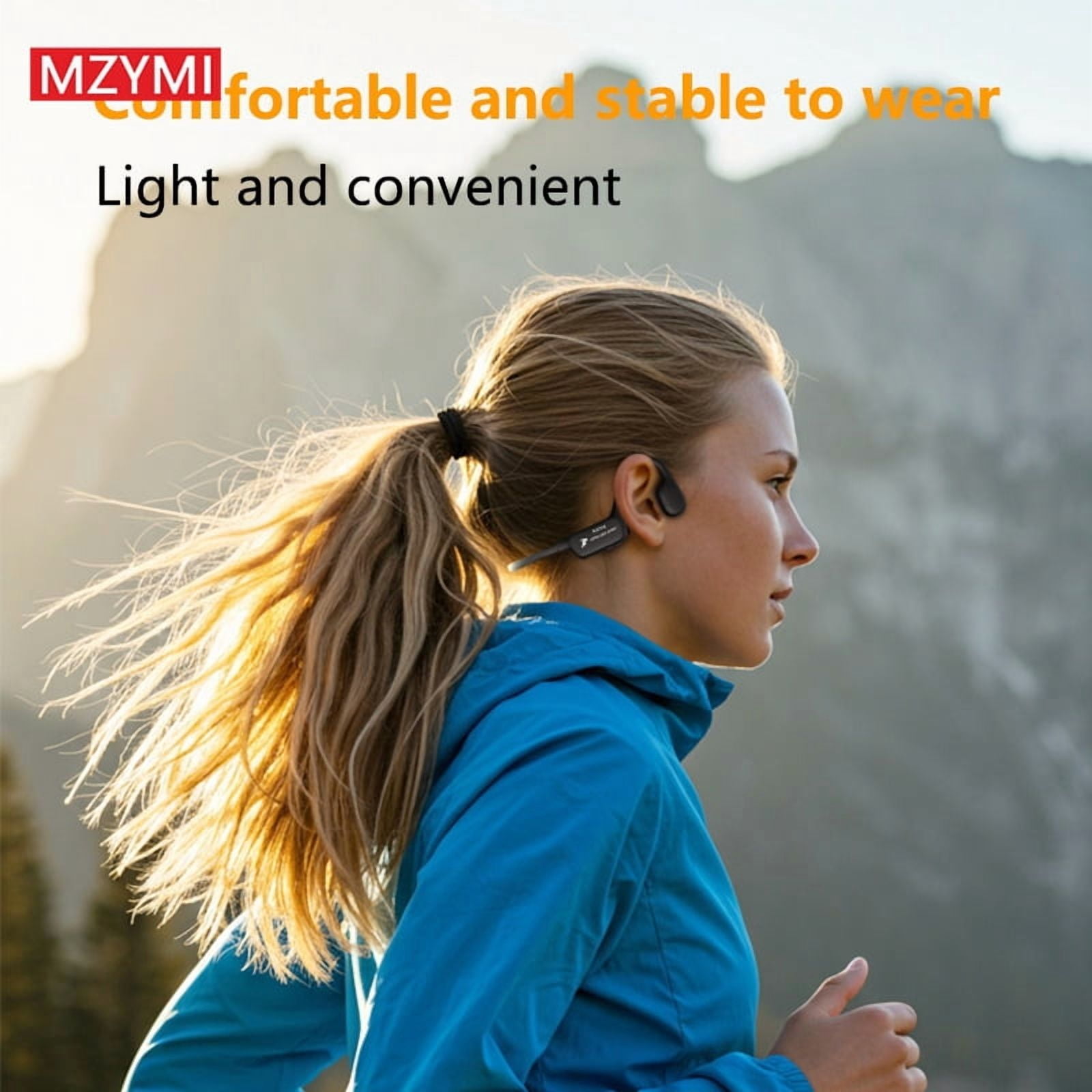 MZYMI Bone Conduction TWS Headset A28 Neckband Bluetooth Open Ear Headphone Sport Waterproof Music Earphone With Mic For Android iOS