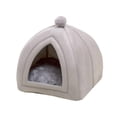 thumbnail image 1 of Pet Cat Bed Home Collapsible Tent Soft Winter Dog Bed Yurt Shaped Dog Kennel Small Animal Puppy Chihuahua Nest with Mat ShopWise Round, 1 of 9