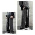 thumbnail image 6 of YUIVH Men's Jean Relaxed Fit Comfort Spring Autumn High Street Jeans Loose Straight Drawstring Casual Couple Pants Comfort Jean Versatile, 6 of 6