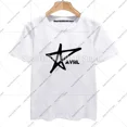 thumbnail image 3 of T-shirt à Manches Courtes Summer Rock Avril Lavigne Col Rond Hommes et Femmes Fans Mode Décontractée Vintage Street T-shirt FJH, 3 of 5