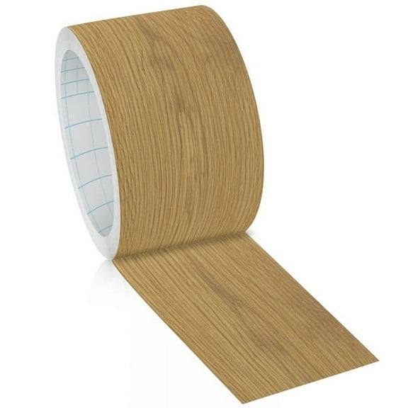 GSCIT Club Wood Grain Repair Tape, 2.4 inch X 50ft Self Adhesive Oak Grain Repair Patch for Tables, Chairs, Baseboards, Doors, Windows, Floors, Handicraft DIY.