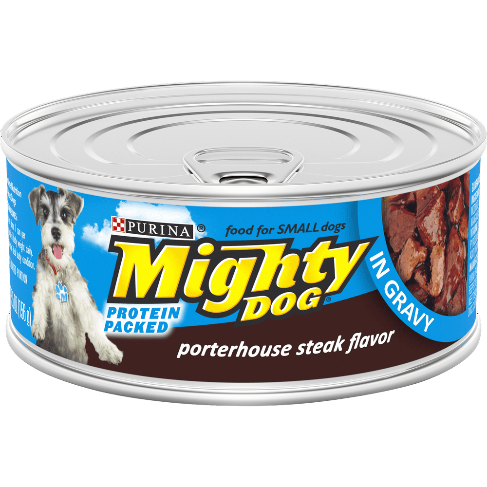 Purina Mighty Dog Small Breed Gravy Wet Dog Food, Porterhouse Steak