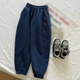thumbnail image 2 of Tween Sweatpants Girls Athletic Sweatpants with Pockets Adjustable Drawstring Loose Fit Girls Navy Sweatpants Boy Pants 12-13 Years, 2 of 4