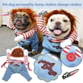 thumbnail image 4 of Pet Costume Halloween Outfits Holding A Knifes Set Dog ~ν Funny Clothes H4X1, 4 of 7