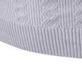 thumbnail image 3 of Miluxas Winter Sweater Mens Ribbed Slim Fit Knitted Pullover Turtleneck Sweater Gray 10(L), 3 of 7