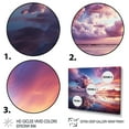 thumbnail image 3 of Designart "Transcendent Twilight in Peach Sky Photo" Nautical & Beach Wall Art Living Room, 3 of 5