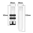 thumbnail image 5 of (Black-grey)For Garmin Instinct 22mm Silicone Mixing Color Watch Band AGYB, 5 of 5