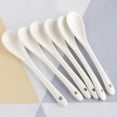 thumbnail image 3 of Cucharas de porcelana para huevos, ideal para huevos pasados por agua, café, té y postres. Juego de 6 cucharas de cerámica., 3 of 4