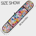 thumbnail image 3 of Yayeee Double Oven Mitt Kitchen Heat Resistant Baking 35" x7" Quilted Glove, Purple Colorful Circles, 3 of 6
