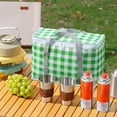 thumbnail image 2 of Foldable Insulated Picnic Basket, Large Capacity Aluminum Foil Cooler, Thickened Thermal Camping Bag, Portable Outdoor Travel Picnic Box, Reusable Food Drink Storage Basket, 2 of 6