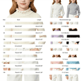 thumbnail image 4 of AUDeals Girls Ruffled Trim Ribbed Knit Turtleneck Sweater Long Sleeve Slim Fit Knitted Top Toddler Baby Kids Casual Layering Wear (Black, 6-12 Months), 4 of 4