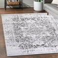 thumbnail image 2 of Machine Washable Area Rug Non Slip Backing & Ultra-Thin & Stain Resistant & Eco Friendly & Family and Pet Friendly - Himalayas Vintage&Modern Floral Traditional Abstract Brown & Creme Design, 2 of 5