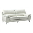 thumbnail image 2 of Titan Furnishings Modern Faux Leather Upholstered Sofa & Loveseat in Light Gray, 2 of 6