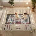 thumbnail image 2 of WOBOGO The Antler Lass Baby Playmats Extra Large Waterproof Rollable Activity Pads for Toddlers 50×50inch, 2 of 7