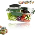 thumbnail image 2 of Salad Container with Leak-Proof Seal And Dressing Compartment, Large Salad Jar for Healthy Lunch On-The-Go, Reusable Bpa-Free Lunch Box for Adults, 1 Salad Box, 2 of 9