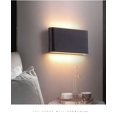 thumbnail image 5 of Lámpara de pared LED minimalista moderna para exteriores, impermeable, para patio, pasillo, sala de estar, dormitorio, mesita de noche, lámpara de pared de doble cabezal, 5 of 5