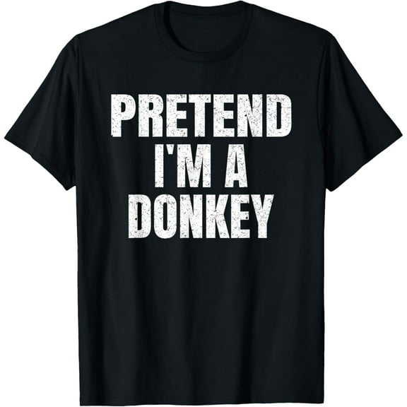 Playful Comfort Tee - Pretend I'm A Donkey Easy Halloween Family Group Costume T-Shirt