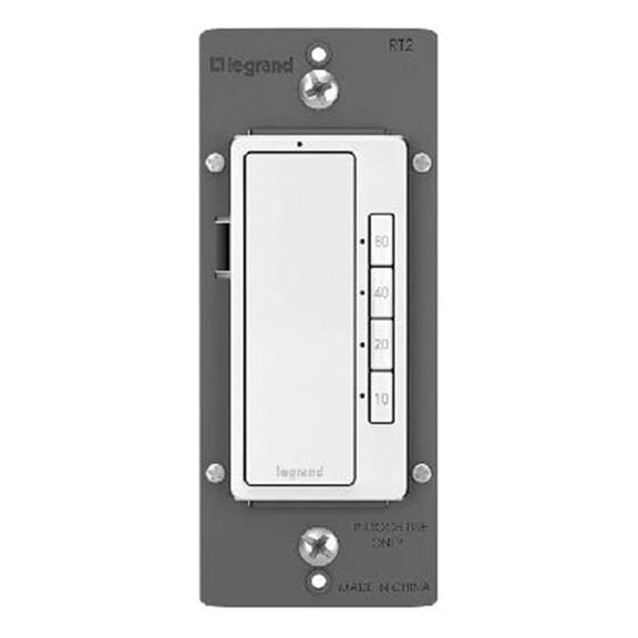 Legrand RT2WCCV4 Radiant 4-Button Digital Timer, White