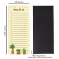 thumbnail image 2 of Inkdotpot Pack of 6 Funny Magnetic Dry Erase List For Fridge, Wipe Clean w/ NoStain, Quick Notes Shopping & Grocery List Whiteboard for Fridge, 8.75" x 3.8"(House Plants), 2 of 6