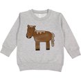thumbnail image 2 of Inktastic Horse Toddler Sweatshirt, 2 of 4