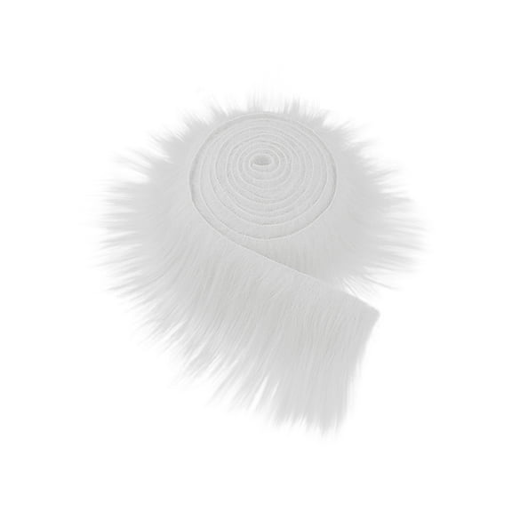 Mohdy White Faux Fur Trim,Ribbon Fabric Fabric Diy Handicrafts Strips Wool Strips Trims Skirts Edges,White Faux Fur Trim Ribbon Fabric,Diy Handicrafts Strips for Clothing Edges,Skirts & Decor