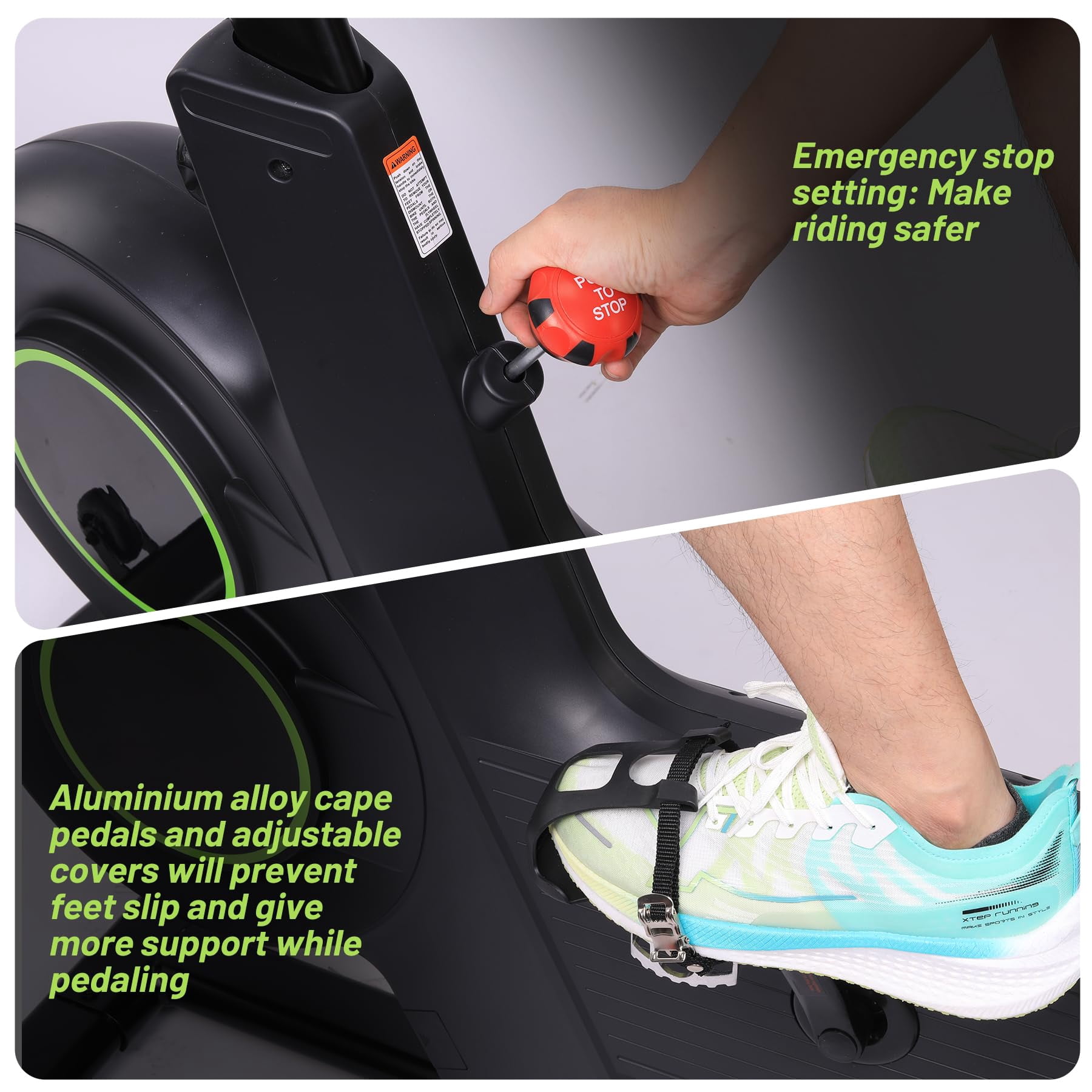 Life Exercise Bike: Quiet Belt Drive, Enhanced LCD Monitor, Infinitely Variable Speed for Muscle Toning, Weight Loss, Cardio - Stable Frame, Fully Adjustable, Low Noise Indoor Cycling Bike