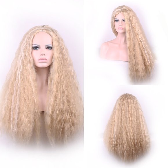 @Opolski Fashion Long Curly Women High Quality High Temperature Fiber Hair Full Wig