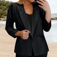 thumbnail image 2 of Yigetop Womens Blazers for Work Casual, Ladies' Spring/Autumn Casual Jacket Casual Blazers for Women Black L, 2 of 6