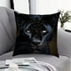 thumbnail image 1 of Funda de cojín de lino con estampado de animales para sofá y salón | Funda de cojín con estampado de león y ranura | Funda de almohada decorativa de poliéster de 45 x 45 cm, 1 of 6