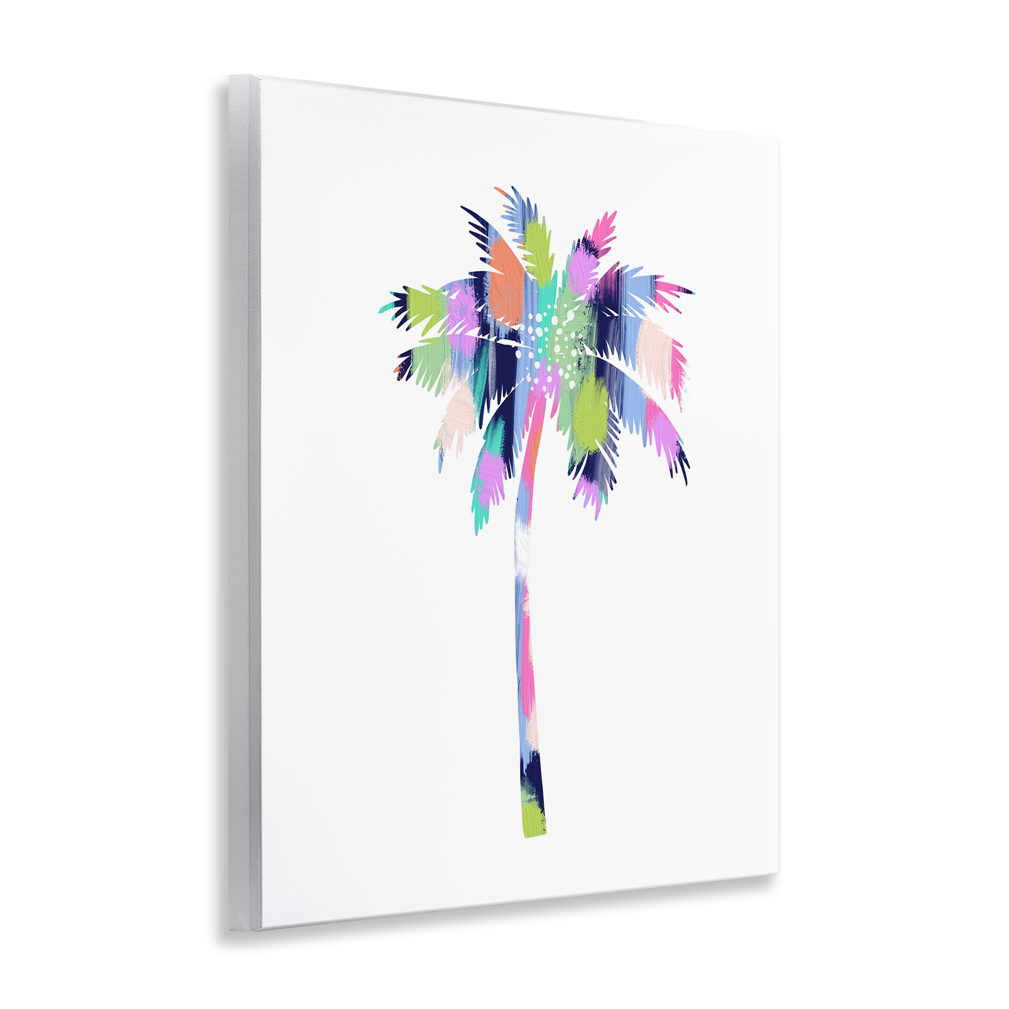 Stupell Industries Patterned Palm Tree Botanical & Floral Painting Unframed Art Print Wall Art, 11 x 14