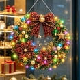 thumbnail image 7 of Christmas DIY Pearl Art Kit with LED String Lights, 9.84-Inch Acrylic Hanging Ornament Craft Set with Pearl Beads, Gems, Applicator Tools and Chain for Holiday Decorating, 7 of 7