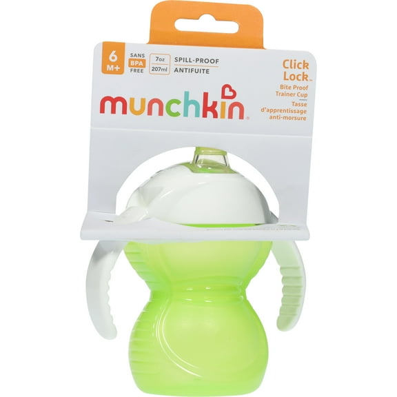 Munchkin Click Lock Bite Proof Trainer Cup - 7 Ounce - Colors May Vary