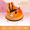 thumbnail image 4 of HETOY Ride On Bumper Car for Kids & Toddlers, 12V Electric Ride On Baby Bumping Car Gifts W/Remote Control, LED Lights & 360 Degree Spin, ASTM Certified, Orange, 4 of 8